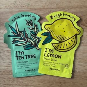 TONYMOLY I'm Tea Tree + I'm Lemon Mask Sheets